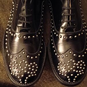 Bobo Choses Black Studded Oxfords